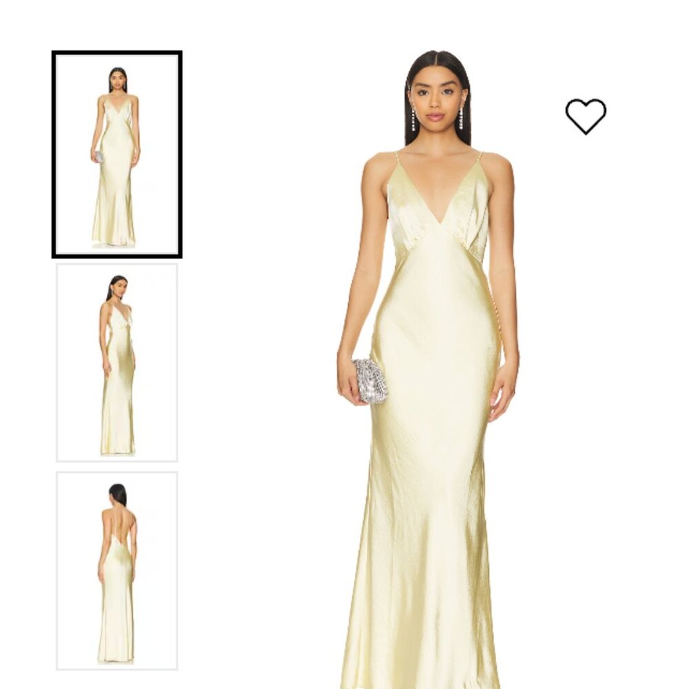 Alani Gown,  Butter Yellow Gown